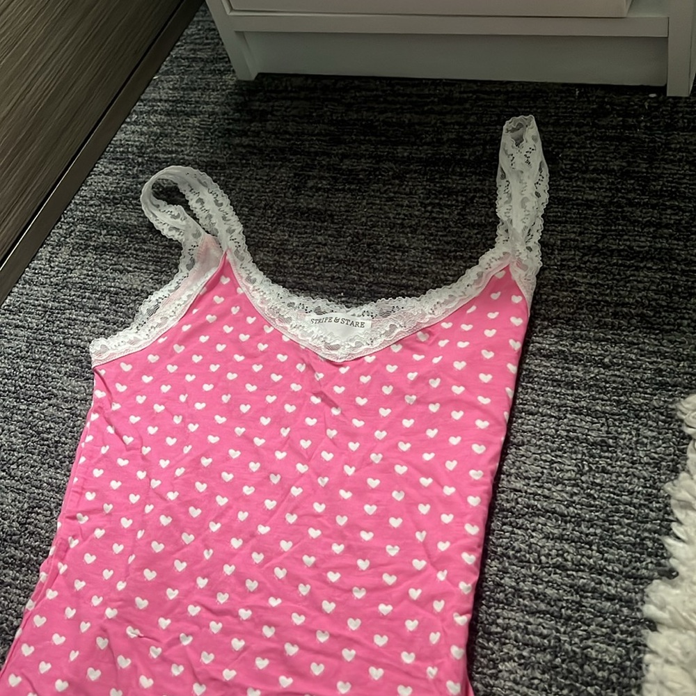 Stripe And Stare Heart Tank Top View 2